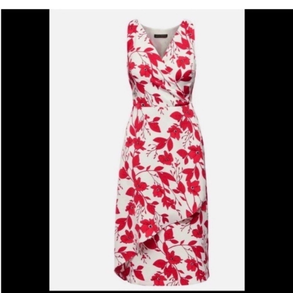 BANANA REPUBLIC White Floral Midi Dress - Picture 5 of 9